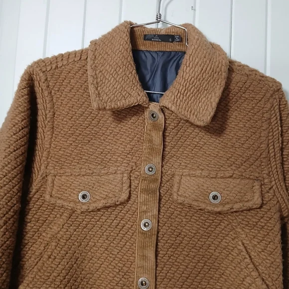 Prana Tan/Brown Textured Jacket - Picture 2 of 9